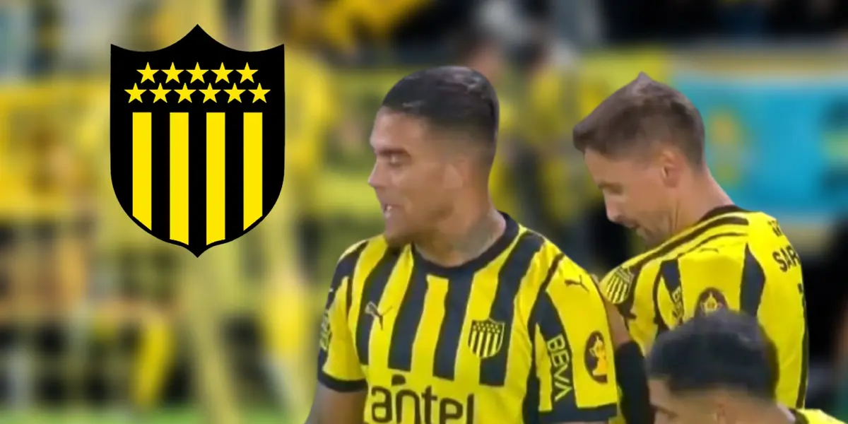 Gastón Ramírez festejando su gol en Peñarol