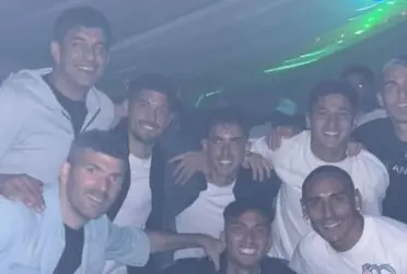 Gran parte del plantel del Bolso conformó una celebración por un motivo especial