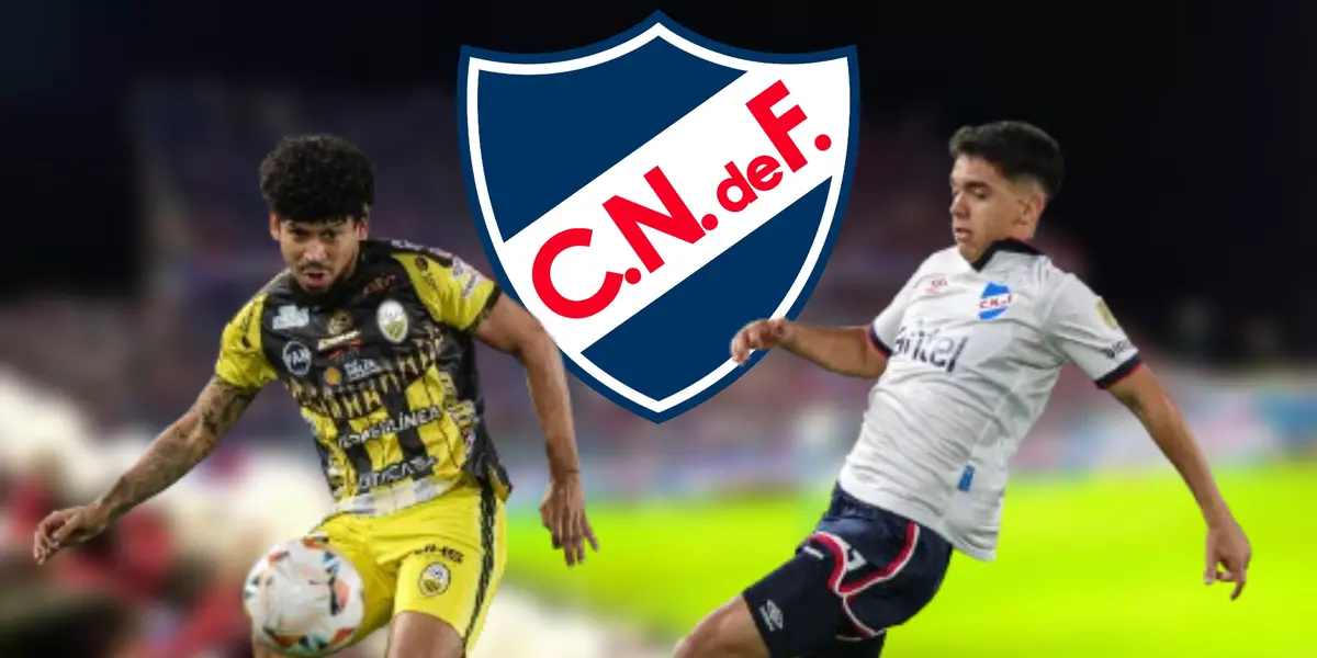 Jugadores de Nacional y Deportivo Táchira en el partido de esta noche