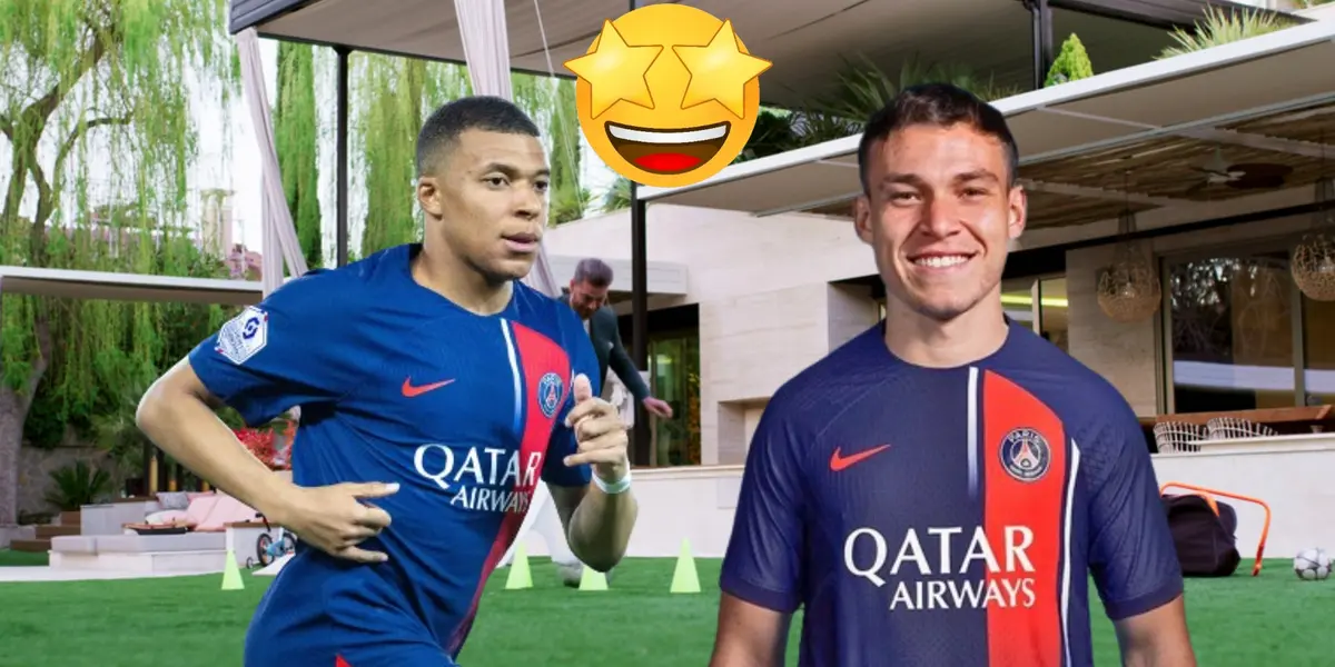 Kylian Mbappé y Manuel Ugarte en PSG