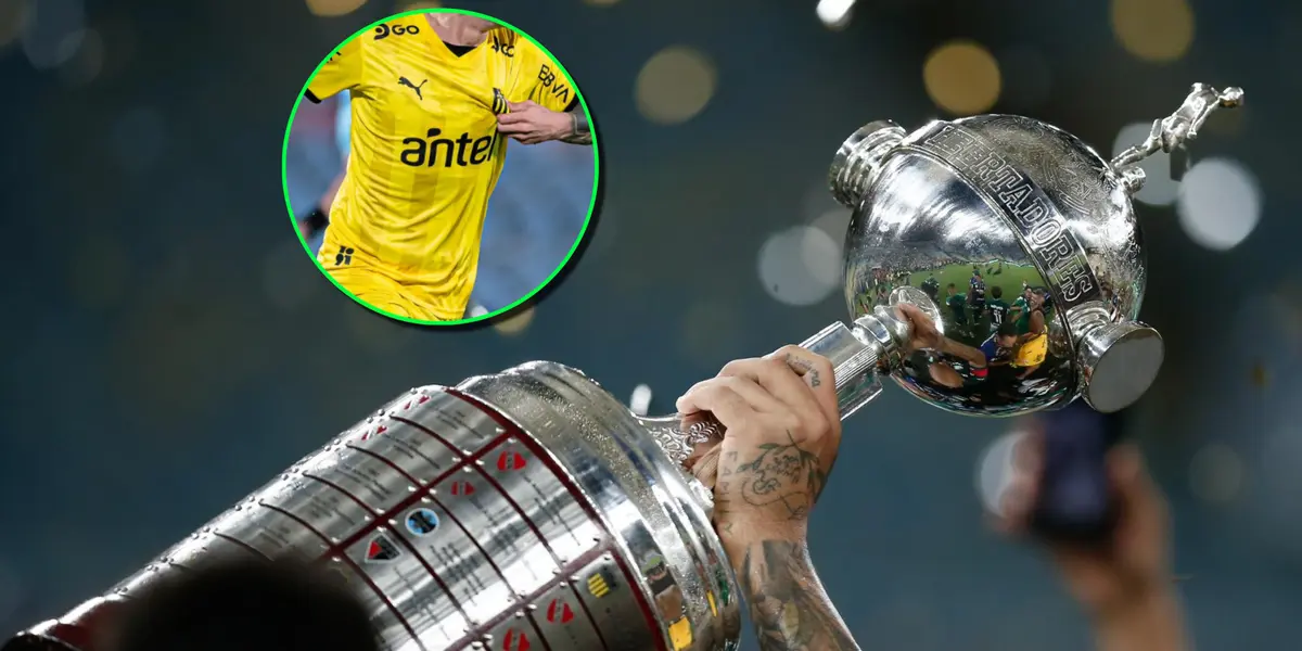 La Copa Libertadores y un jugador de Peñarol.