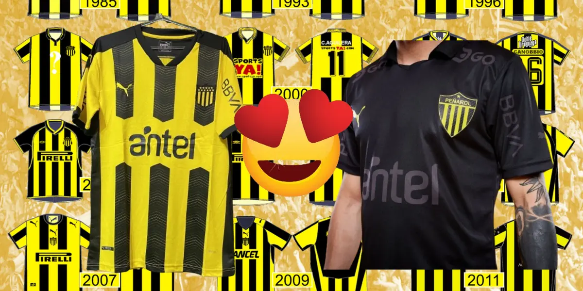 La nueva camiseta de Peñarol