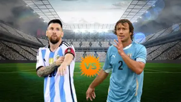 Lionel Messi en Argentina y Diego Lugano en Uruguay