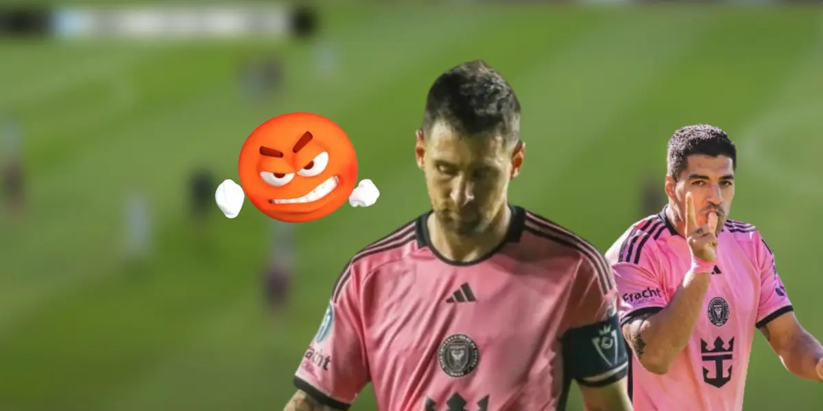 Lionel Messi y Luis Suárez con la camiseta del Inter Miami