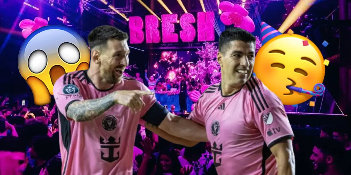 Lionel Messi y Luis Suárez, jugadores del Inter Miami, en la Fiesta BRESH