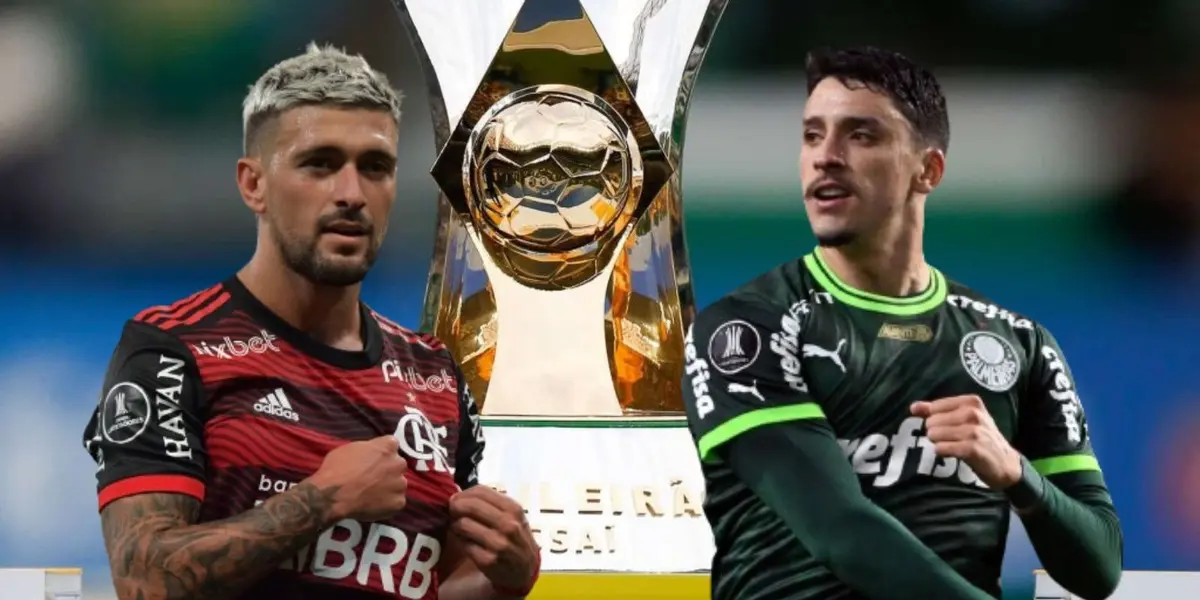 Los futbolistas uruguayos son pratognistas de una inolvidable definición en el Brasileirao con Flamengo y Palmeiras
