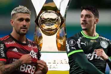 Los futbolistas uruguayos son pratognistas de una inolvidable definición en el Brasileirao con Flamengo y Palmeiras
