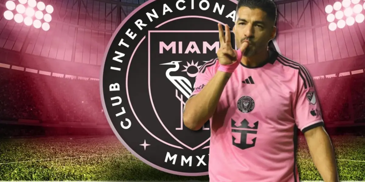 Luis Suárez con la camiseta de Inter Miami.