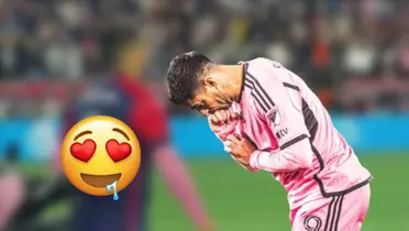 Luis Suárez con la camiseta del Inter Miami