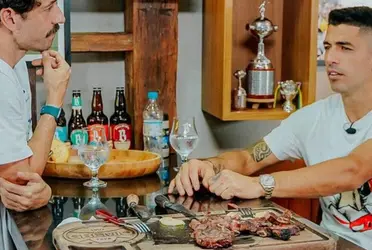 Luis Suárez disfruta de sus vacaciones en Uruguay y se reencontró con dos ex compañeros de Nacional