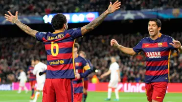 Luis Suárez no lo puede creer; la decisión del Barcelona con Dani Alves