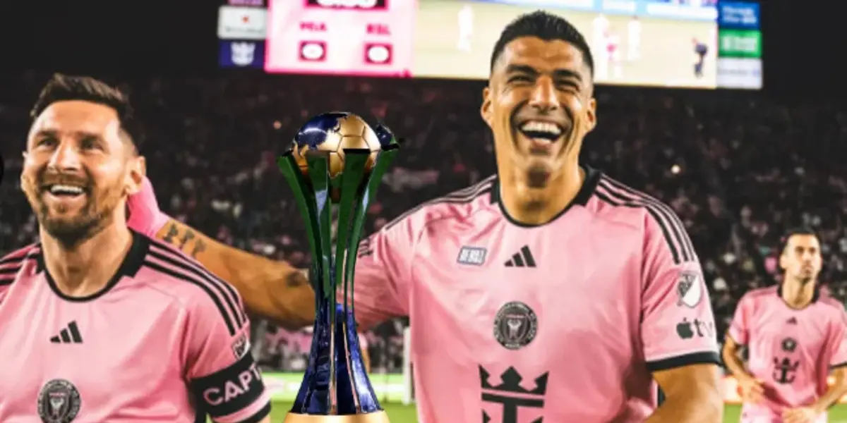 Luis Suárez y Lionel Messi durante un partido de MLS con el Inter Miami