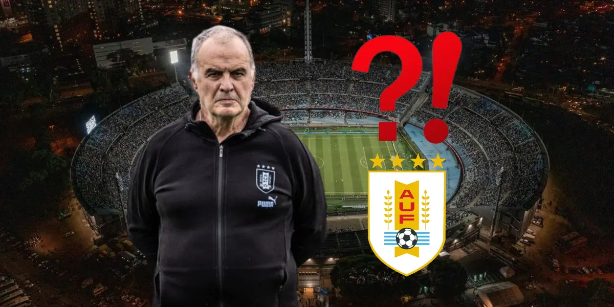 Marcelo Bielsa al frente de la Selección de Uruguay