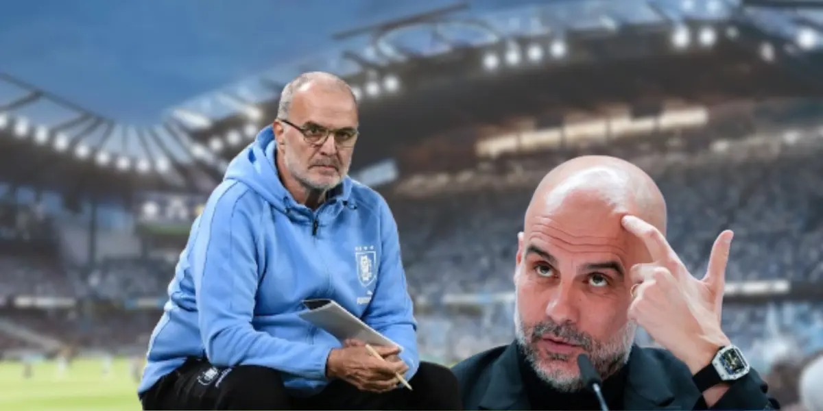 Marcelo Bielsa durante la fecha FIFA del mes de marzo con la Selección de Uruguay