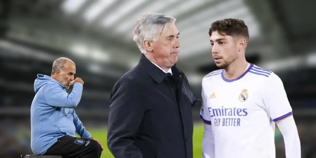 Marcelo Bielsa en Uruguay y Carlo Ancelotti con Federico Valverde en el Real Madrid