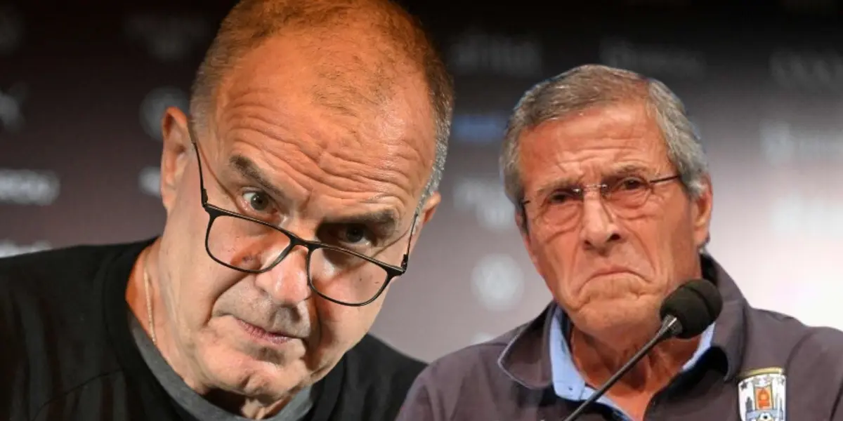 Marcelo Bielsa no quiere ser menos que Óscar Tabárez y sigue mostrándose involucrado con Uruguay y los hinchas