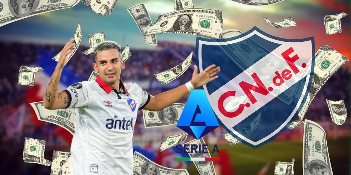 Mateo Antoni durante un partido de la Copa Libertadores con Nacional