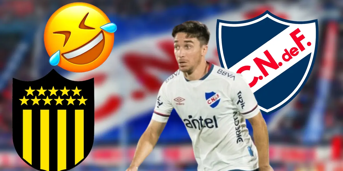 Mauricio Pereyra con la camiseta de Nacional