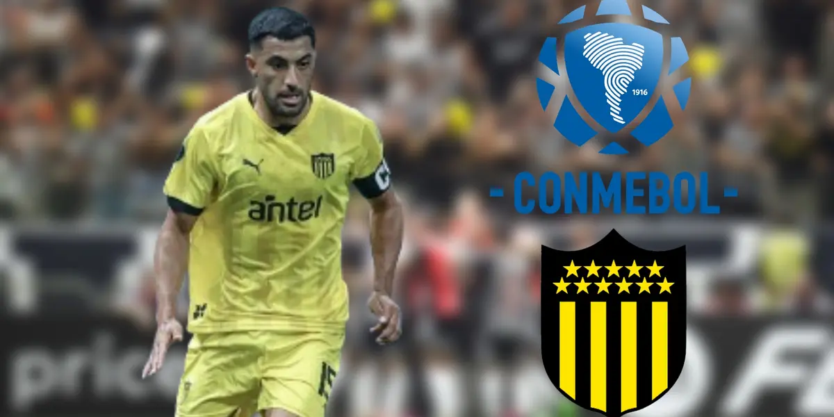 Maximiliano Olivera en Peñarol ante Atlético Mineiro