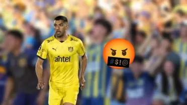 Maximiliano Olivera tuvo una furiosa reacción al ser agredido por un hincha de Rosario Central en la Copa Libertadores