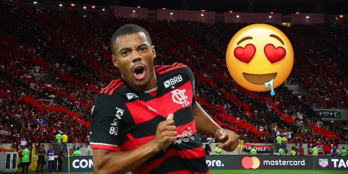 Nicolás de la Cruz con la camiseta del Flamengo