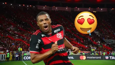 Nicolás de la Cruz con la camiseta del Flamengo