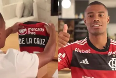 Nicolás de la Cruz en su reciente arribo al Flamengo de Brasil
