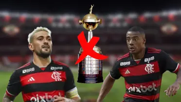 Nicolás de la Cruz y Giorgian de Arrascaeta podrían ser sorpresivamente eliminados de la Copa Libertadores con Flamengo