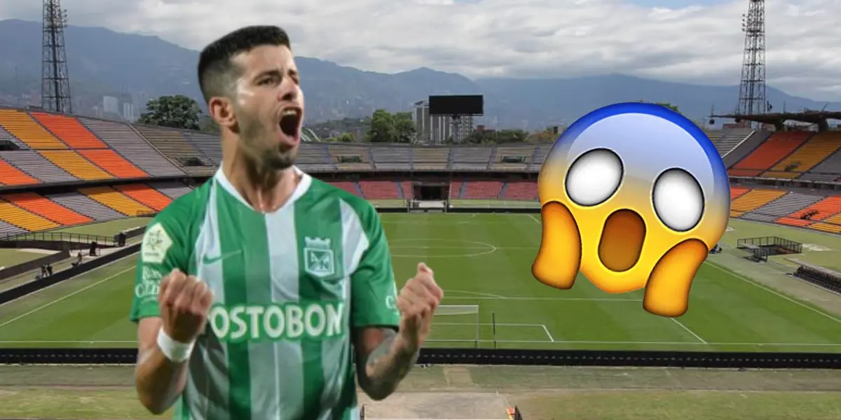 Pablo Ceppelini en el estadio Atanasio Girardot con una navaja