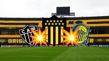 Peñarol en conflicto con Atlético Mineiro y Rosario Central