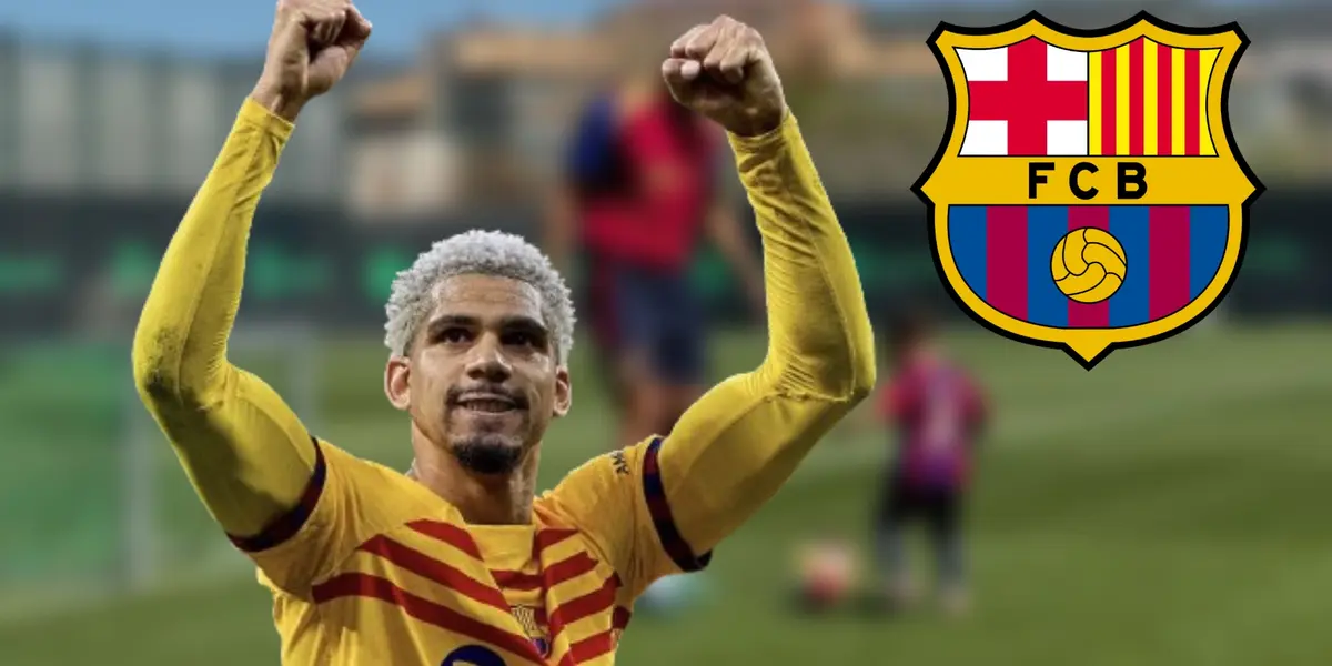 Ronald Araújo con la camiseta del Barcelona
