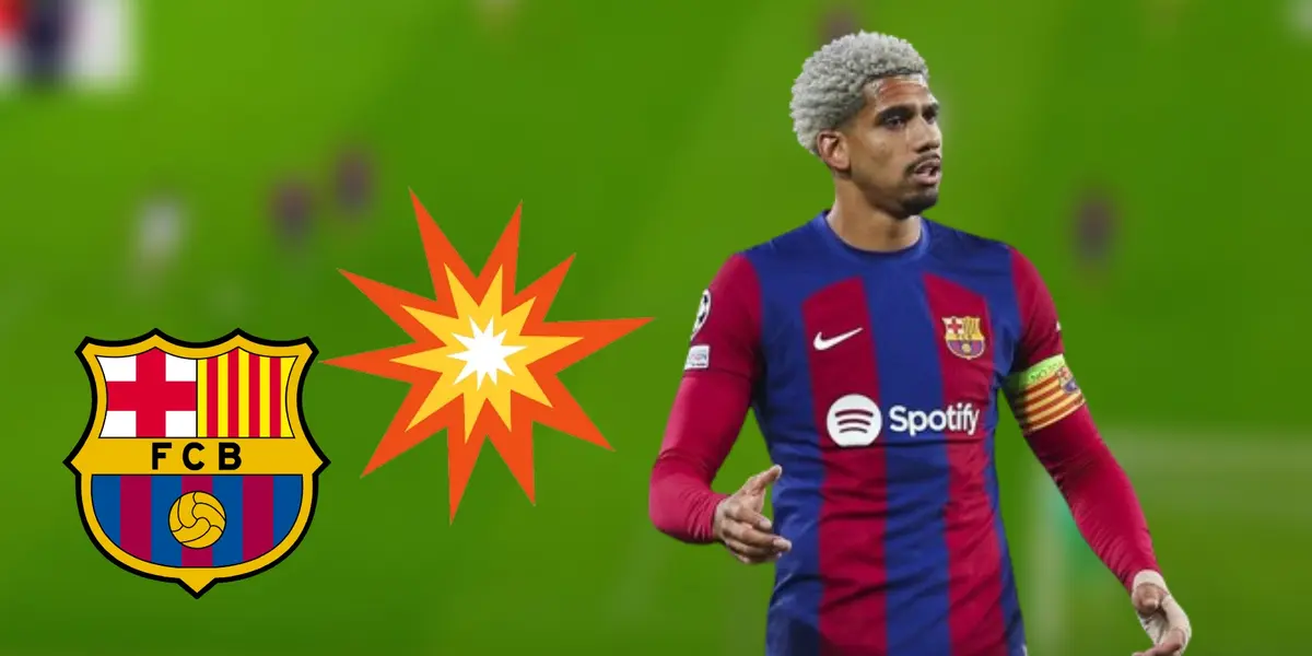 Ronald Araújo con la camiseta del Barcelona