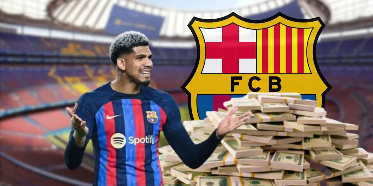 Ronald Araujo durante un partido de La Liga en España con el FC Barcelona