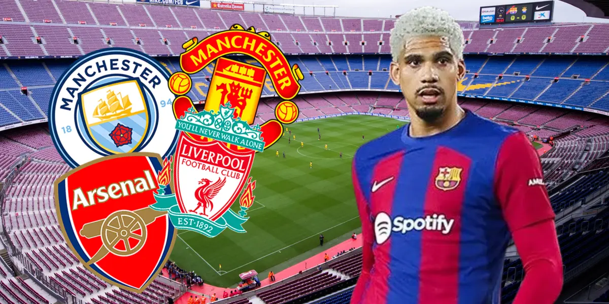 Ronald Araujo, jugador del Barcelona, en el radar de los clubes de la Premier League