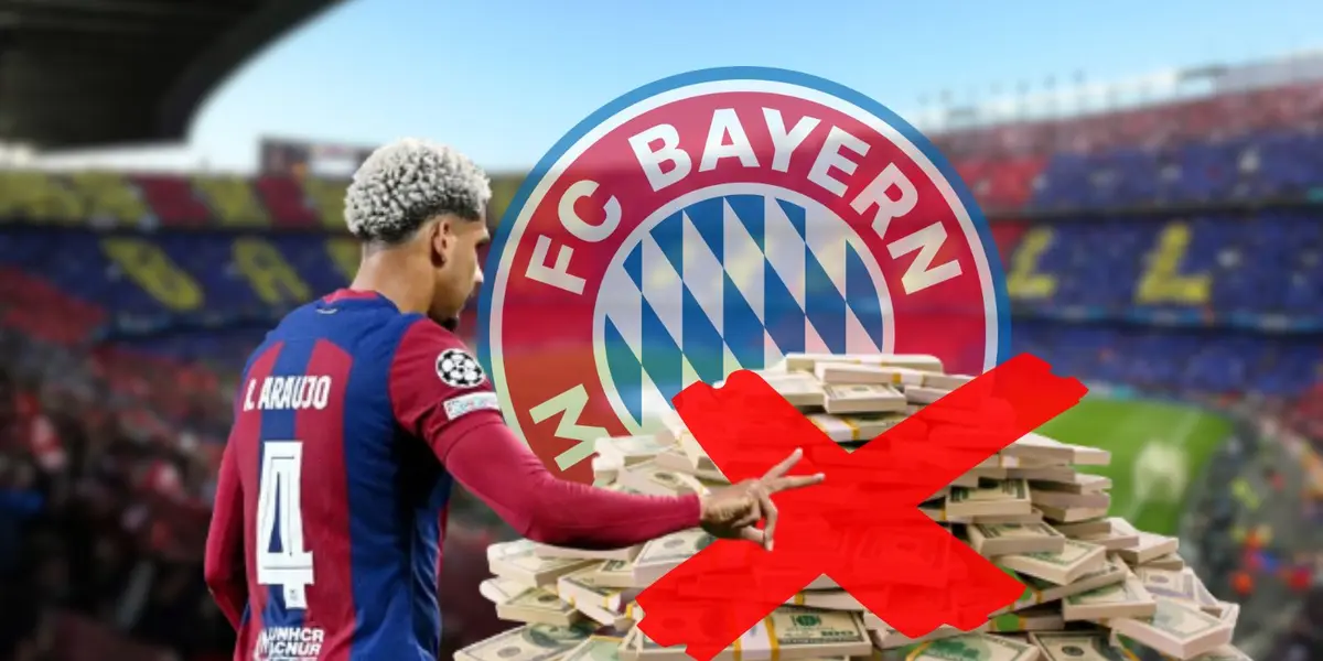 Ronald Araujo tras ser expulsado en el partido vs PSG