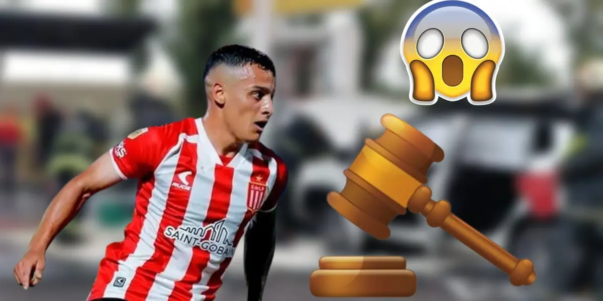 Tiago Palacios con la camiseta de Estudiantes de La Plata