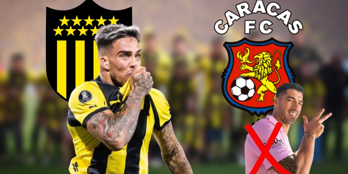 Una figura de Caracas está quedando en ridículo ante Peñarol, cuando antes era estrella enfrentando a Luis Suárez
