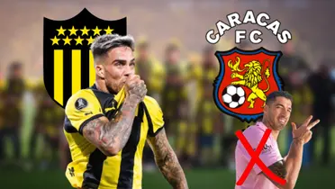 Una figura de Caracas está quedando en ridículo ante Peñarol, cuando antes era estrella enfrentando a Luis Suárez