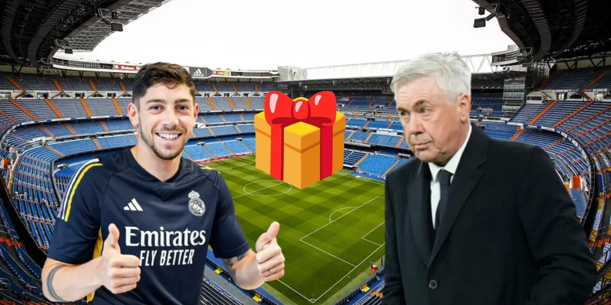 Valverde y Ancelotti en el Real Madrid